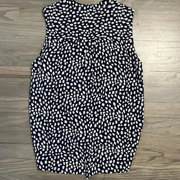 Joie Women’s Tie-Front navy Tank Top. 100% silk. XS - Picture 4 of 5